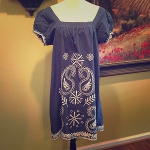 Riley+James- Cotton Embroidered Dress. Size Large